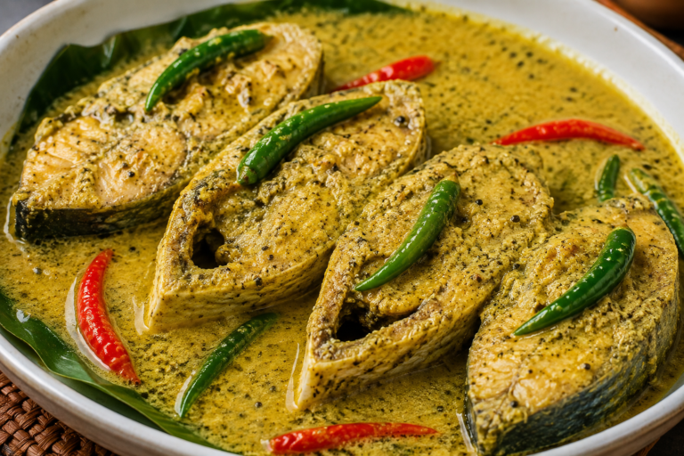 Easy Steamed Hilsa Fish Recipe (সহজ ইলিশ ভাপা রেসিপি)